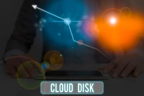 Conceptual hand writing showing Cloud Disk. Business photo text web base service Foto stock