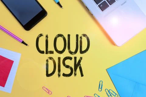 Conceptual hand writing showing Cloud Disk. Business photo text web base service Foto stock