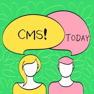 Conceptual hand writing showing Cms. Business photo text Content Management Stock Illustration