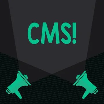 Conceptual hand writing showing Cms. Business photo text Content Management Illustrazione stock
