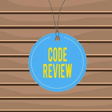 Conceptual hand writing showing Code Review. Business photo text single most Stockillustratie