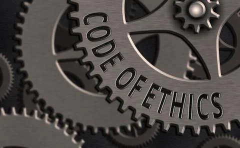 Conceptual hand writing showing Code Of Ethics. Business photo text basic guide 스톡 일러스트