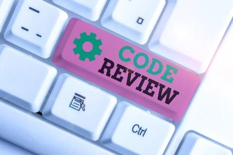 Conceptual hand writing showing Code Review. Business photo text single most 库存照片