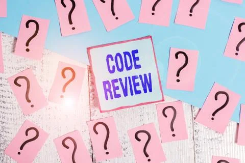 Conceptual hand writing showing Code Review. Business photo showcasing single 库存照片