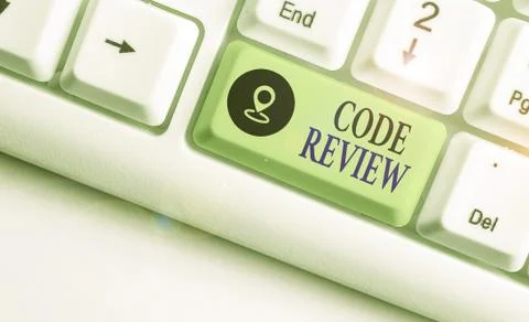 Conceptual hand writing showing Code Review. Business photo text single most Stock Photos