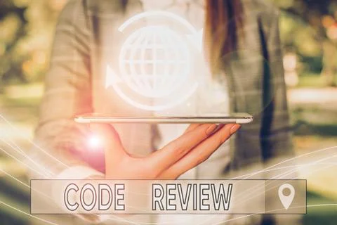 Conceptual hand writing showing Code Review. Business photo text single most Stock Photos