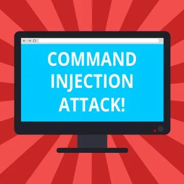 Conceptual hand writing showing Comanalysisd Injection Attack. Business photo 스톡 일러스트