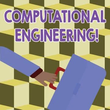 Conceptual hand writing showing Computational Engineering. Business photo sho Stock Illustration