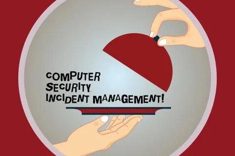 Conceptual hand writing showing Computer Security Incident Management. Business Stock Illustration