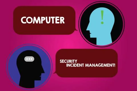 Conceptual hand writing showing Computer Security Incident Management. Business イラスト素材
