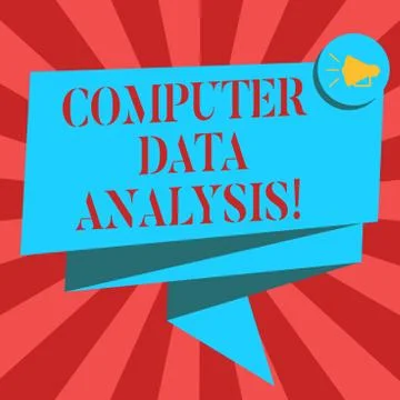 Conceptual hand writing showing Computer Data Analysis. Business photo 库存插图