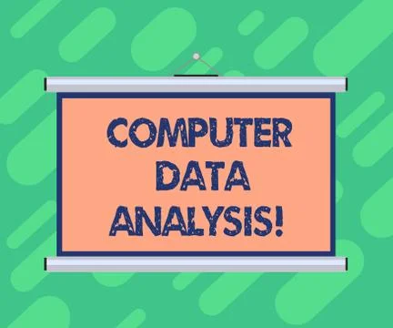 Conceptual hand writing showing Computer Data Analysis. Business photo 库存插图