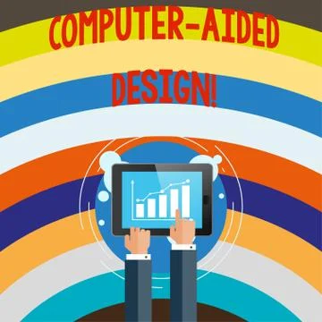 Conceptual hand writing showing Computer Aided Design. Business photo text CAD Stock Illustration