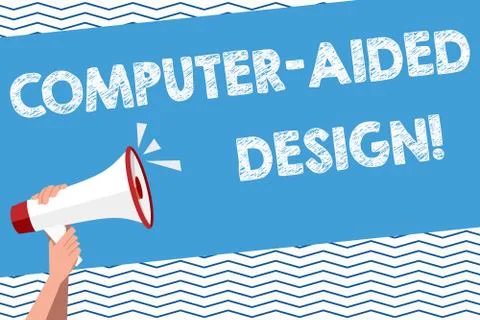 Conceptual hand writing showing Computer Aided Design. Business photo text CAD Stock Illustration