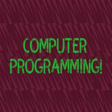 Conceptual hand writing showing Computer Programming. Business photo showcasing Stock Illustration