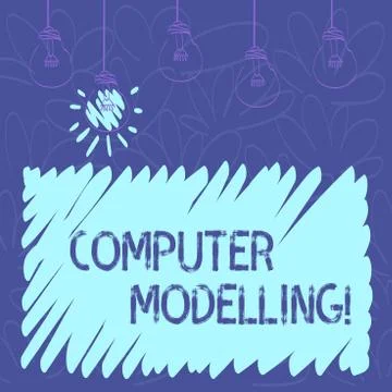 Conceptual hand writing showing Computer Modelling. Business photo text using a Stock Illustration
