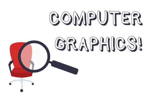 Conceptual hand writing showing Computer Graphics. Business photo text visual イラスト素材
