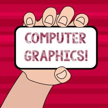 Conceptual hand writing showing Computer Graphics. Business photo text visual Stock Illustration