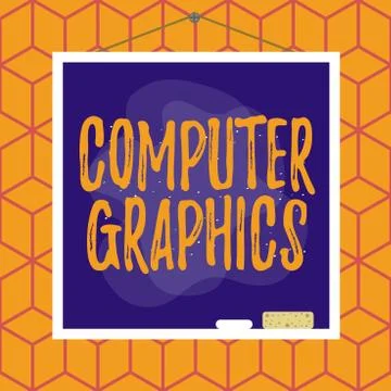 Conceptual hand writing showing Computer Graphics. Business photo text visual Stock Illustration