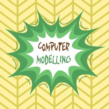 Conceptual hand writing showing Computer Modelling. Business photo showcasing 스톡 일러스트