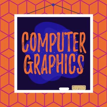Conceptual hand writing showing Computer Graphics. Business photo text visual Stock Illustration