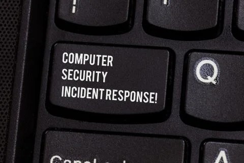 Conceptual hand writing showing Computer Security Incident Response. Business 库存照片
