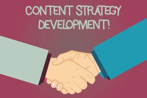 Conceptual hand writing showing Content Strategy Development. Business photo イラスト素材