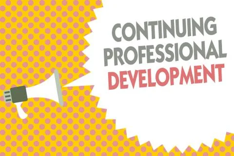 Conceptual hand writing showing Continuing Professional Development. Business イラスト素材