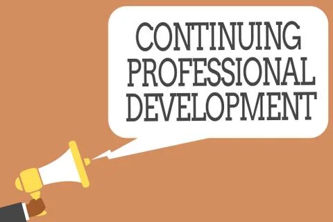 Conceptual hand writing showing Continuing Professional Development. Business イラスト素材