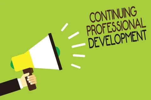 Conceptual hand writing showing Continuing Professional Development. Business イラスト素材