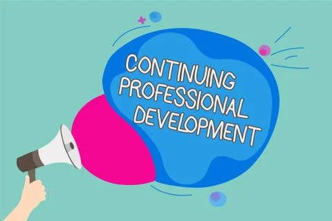 Conceptual hand writing showing Continuing Professional Development. Business イラスト素材