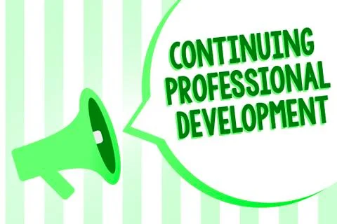 Conceptual hand writing showing Continuing Professional Development. Business Stock Illustration
