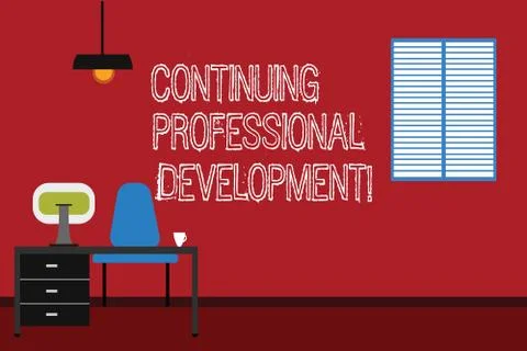Conceptual hand writing showing Continuing Professional Development. Business イラスト素材