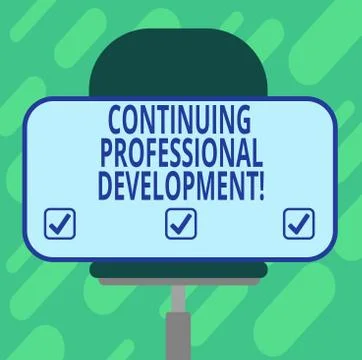 Conceptual hand writing showing Continuing Professional Development. Business Stock Illustration