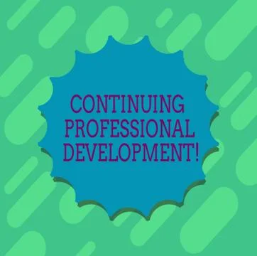 Conceptual hand writing showing Continuing Professional Development. Business Stock Illustration