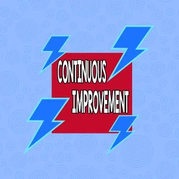 Conceptual hand writing showing Continuous Improvement. Business photo text Stock Illustration