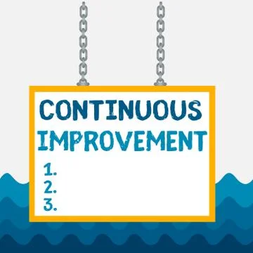 Conceptual hand writing showing Continuous Improvement. Business photo Stock Illustration