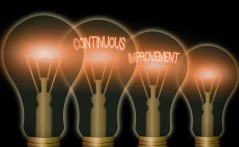 Conceptual hand writing showing Continuous Improvement. Business photo Stock Illustration
