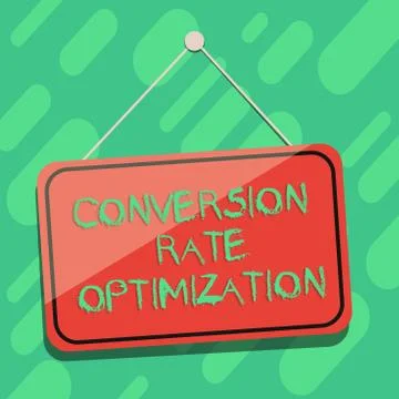Conceptual hand writing showing Conversion Rate Optimization. Business photo Stock Illustration
