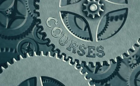 Conceptual hand writing showing Courses. Business photo text Route Direction Stock-Illustration