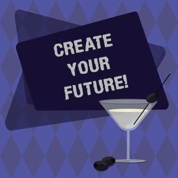 Conceptual hand writing showing Create Your Future. Business photo text work Stock Illustration