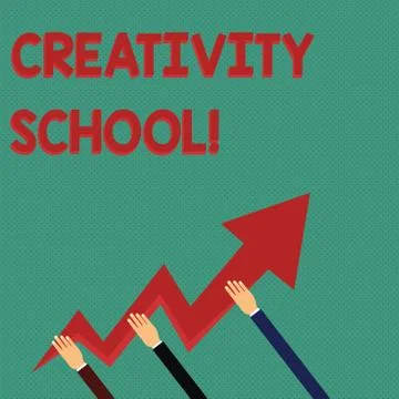 Conceptual hand writing showing Creativity School. Business photo text students Illustrazione stock