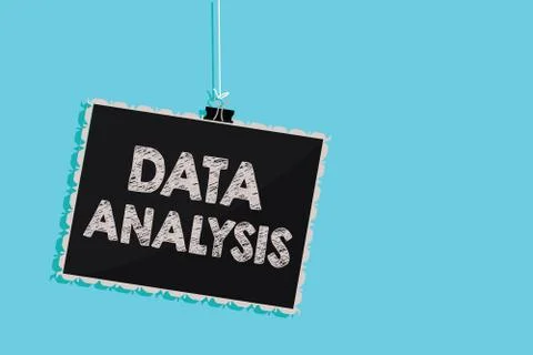 Conceptual hand writing showing Data Analysis. Business photo showcasing Illustrazione stock