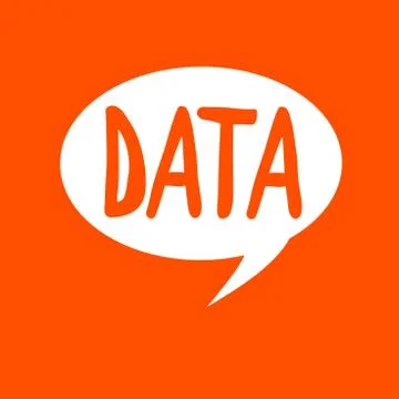 Conceptual hand writing showing Data. Business photo text Piece of information Stock Illustration