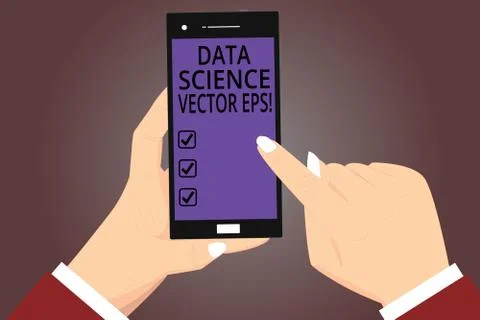 Conceptual hand writing showing Data Science photo Eps. Business photo Stock Illustration