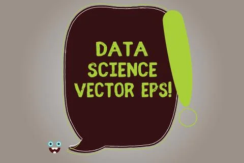 Conceptual hand writing showing Data Science photo Eps. Business photo Stock Illustration