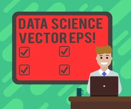 Conceptual hand writing showing Data Science photo Eps. Business photo text イラスト素材
