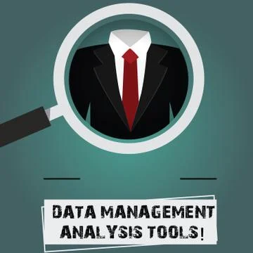 Conceptual hand writing showing Data Management Analysis Tools. Business photo Stock Illustration