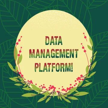Conceptual hand writing showing Data Management Platform. Business photo Stock Illustration