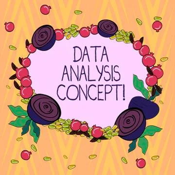 Conceptual hand writing showing Data Analysis Process. Business photo text the Illustrazione stock